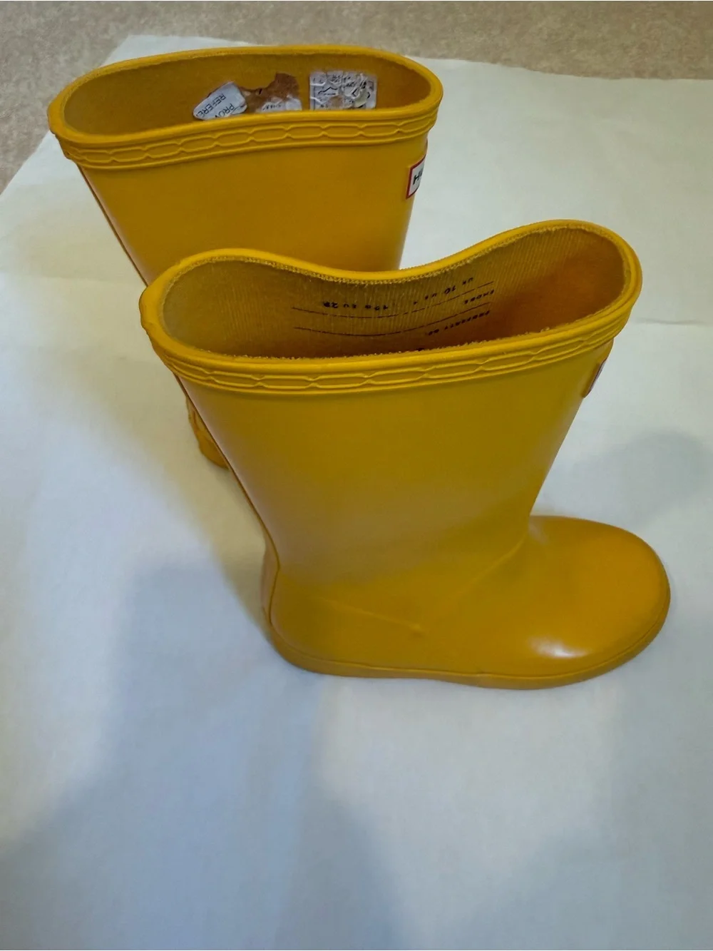 Hunter Kids Yellow Rubber Rain Boots Size US 11